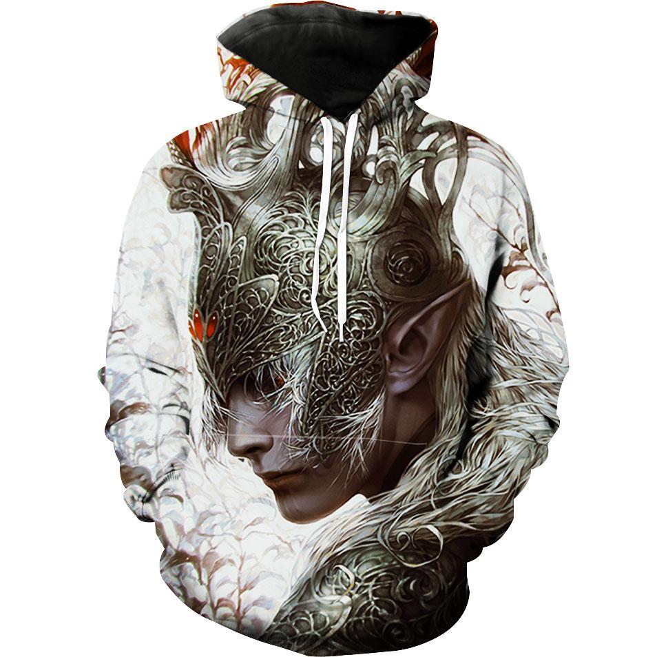 Elven King Fantasy Elf Artworks Hoodie 3D