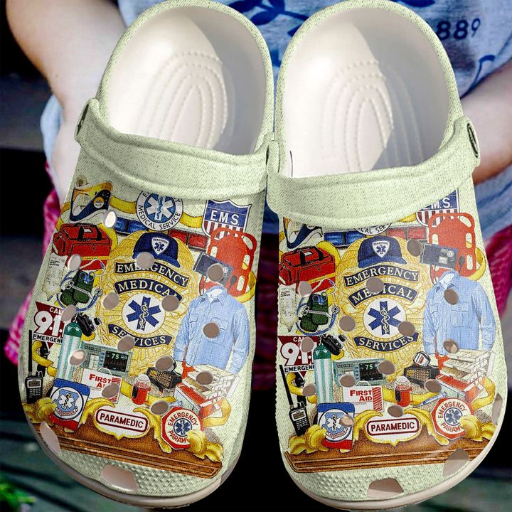 Ems Paramedic Crocs Clog Shoes