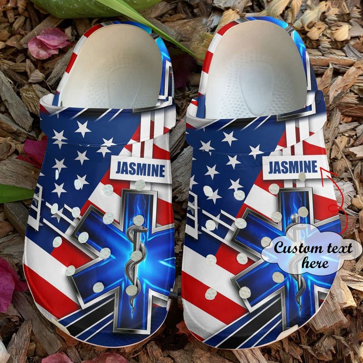 Ems Personalized Flag Crocs Clog Shoes
