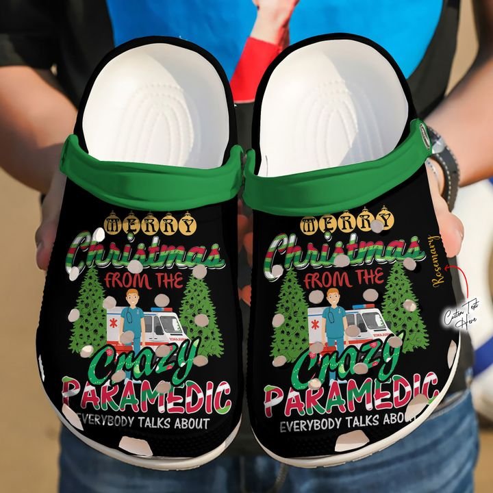 Emt Personalized Crazy Paramedic Crocs Clog Shoes