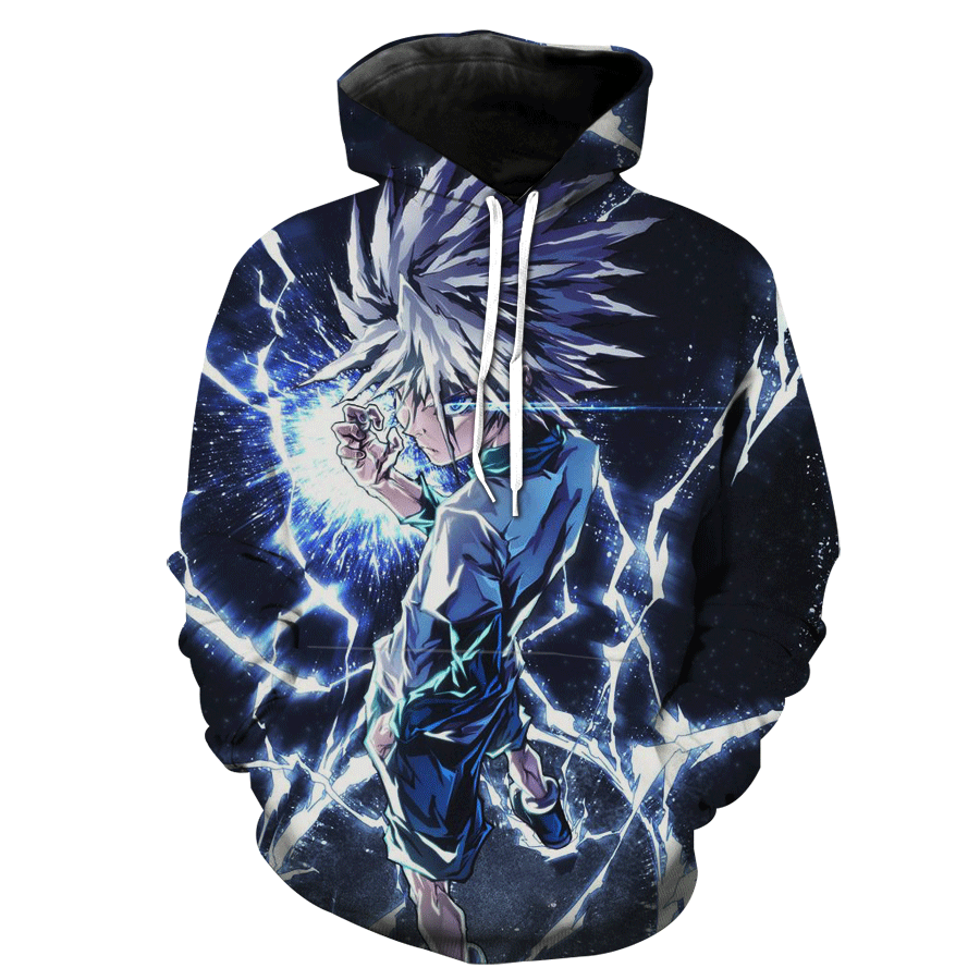Epic Hunter X Hunter Lightening Killua Hoodie 3D