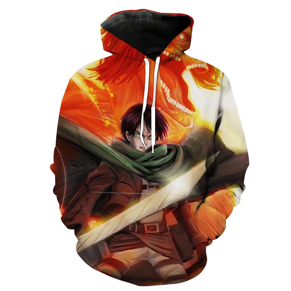 Eren Vs Titan Battle Attack On Titan Hoodie 3D