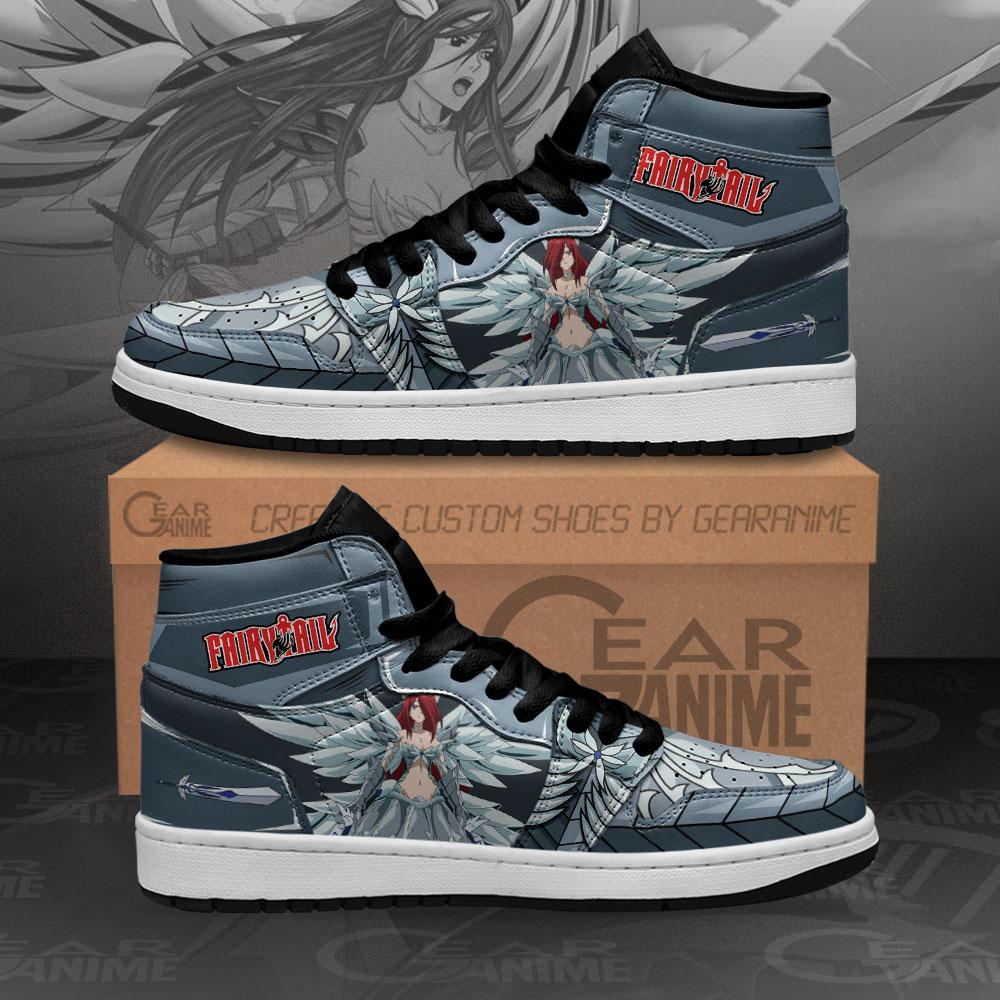 Erza Scarlet Sneakers Heaven Amor Fairy Tail Anime Air Jordan Shoes