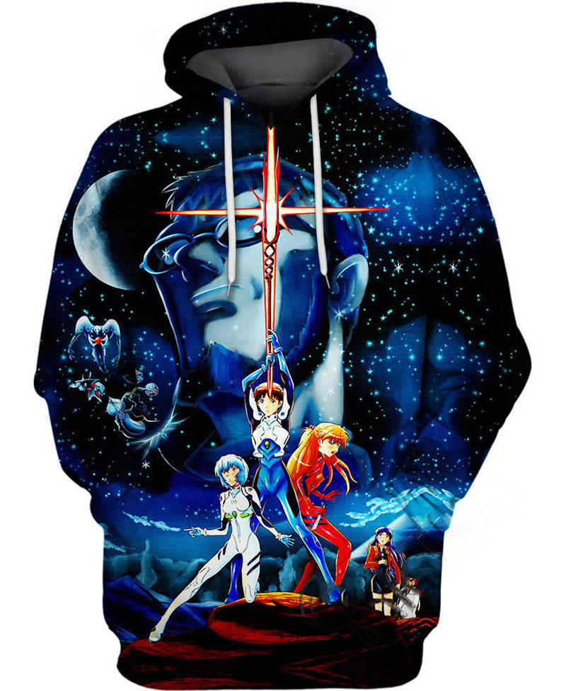 Evangelion Wars Hoodie 3D