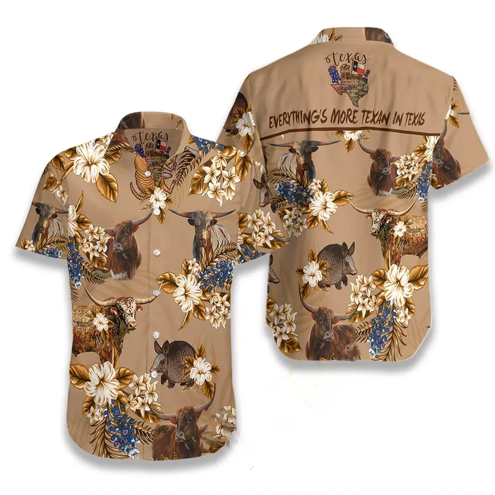 Everything?s More Texan In Texas Hawaiian shirts