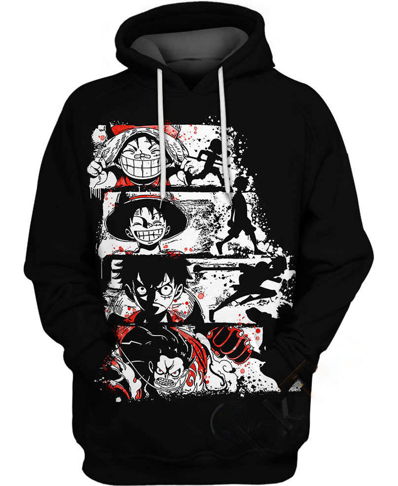 Evolution Of Luffy Hoodie 3D