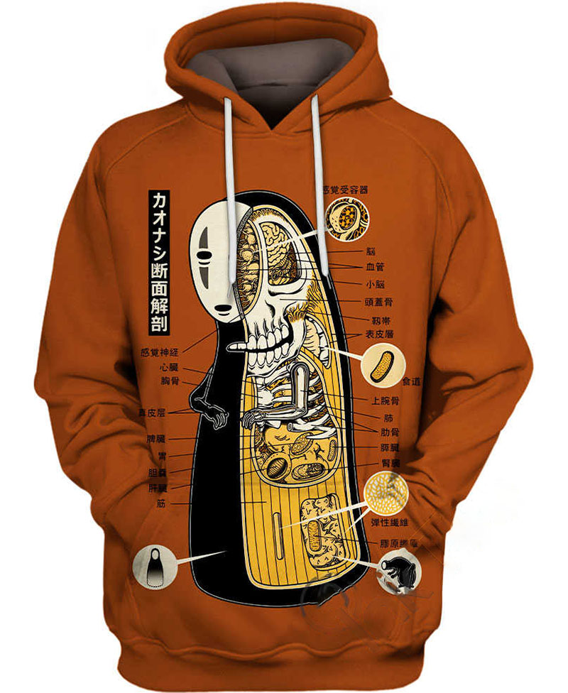 Faceless Spirit Anatomy Hoodie 3D