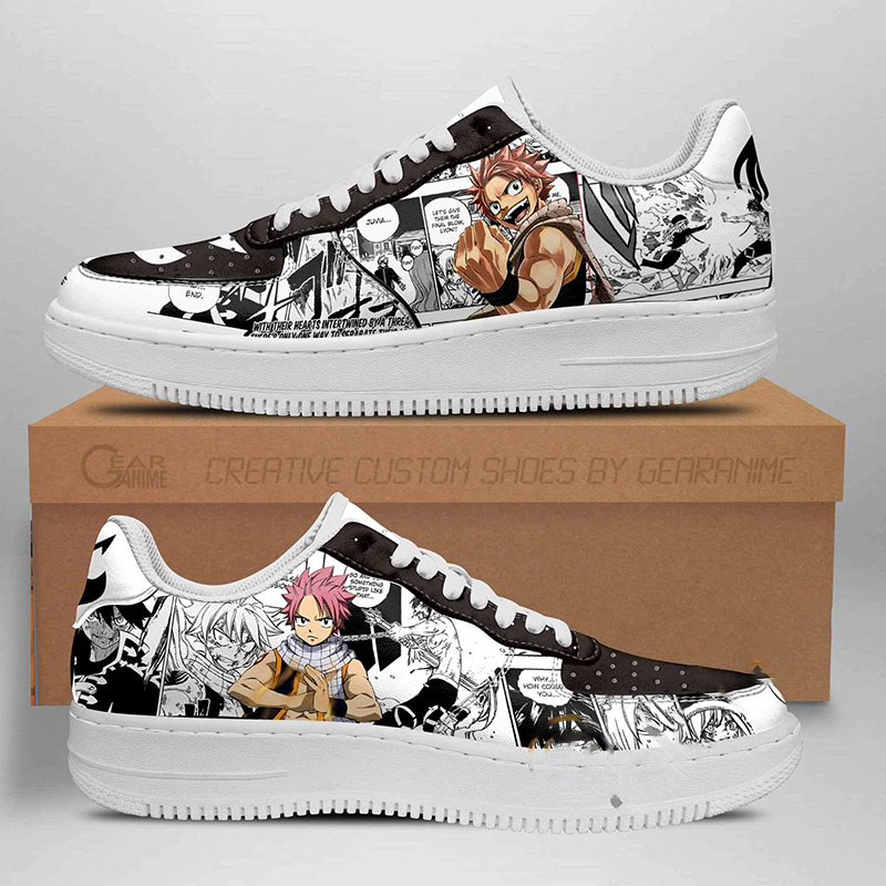 Fairy Tail Sneakers Manga Anime Nike Air Force Shoes