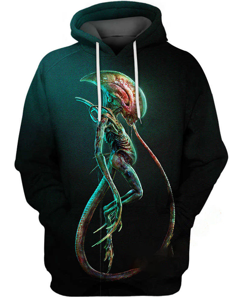 Fallen Alien Lord Hoodie 3D