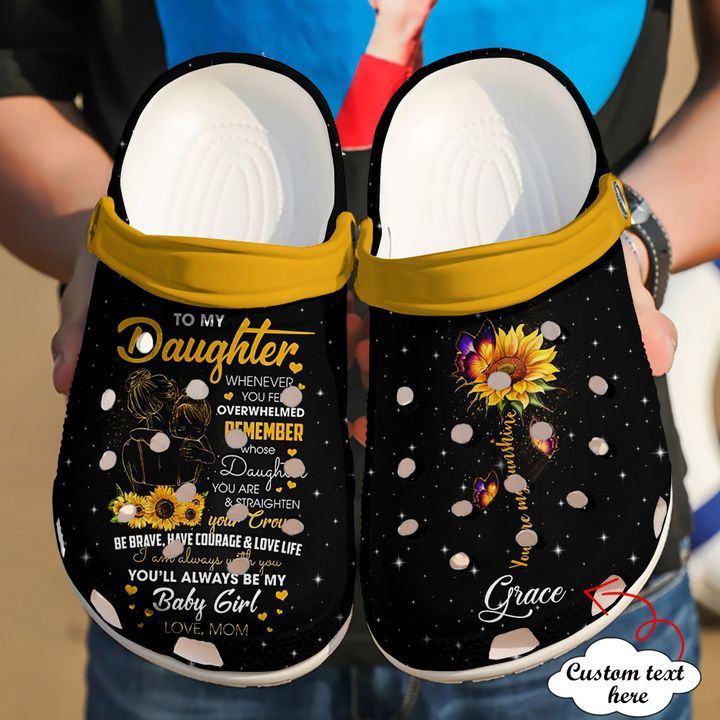 Family Personalized To My Daughter Crocs Clog Shoes