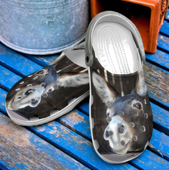Farmer A Funny Donkey Crocs Clog Shoes