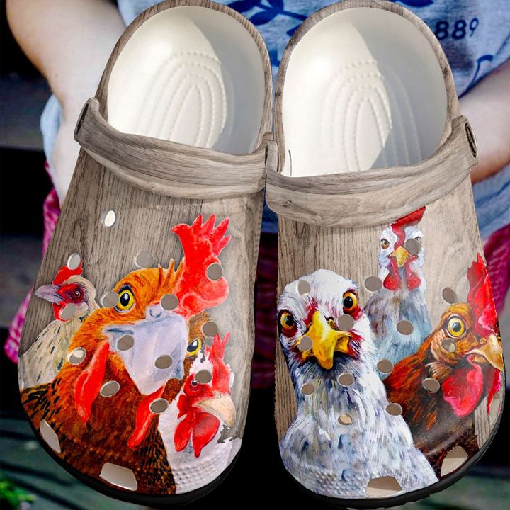Farmer Lovely Chickens Crocs Clog Shoes