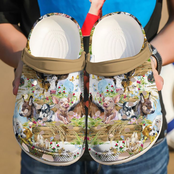 Farmer Nurse Farm Animals Crocs Clog Shoes