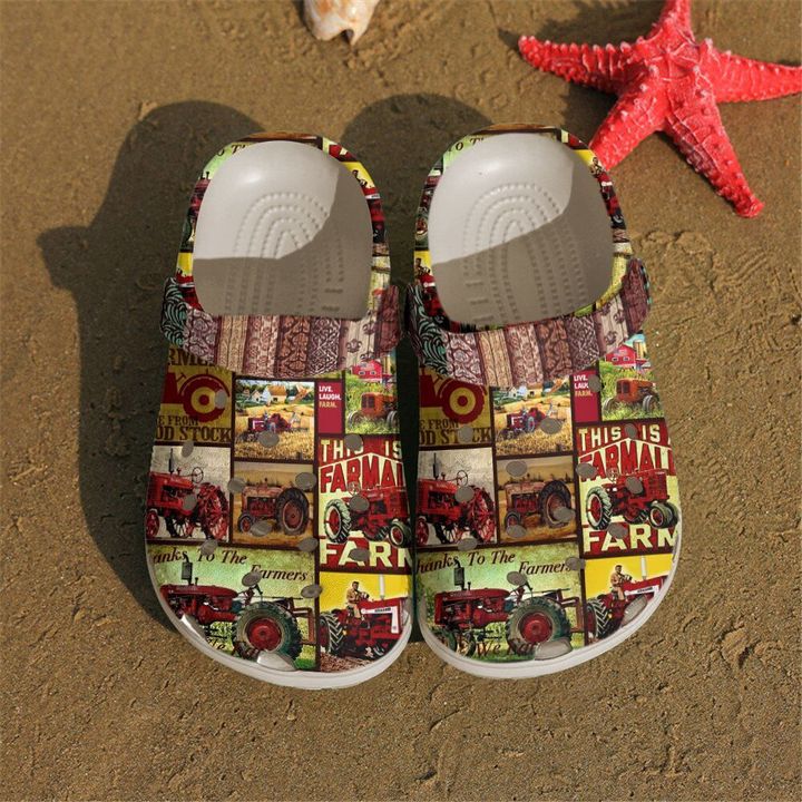 Farmer Pattern Crocs Clog Shoes