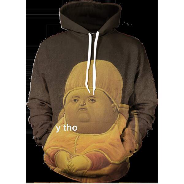 Fat Y Tho? Funny Characters Hoodie 3D