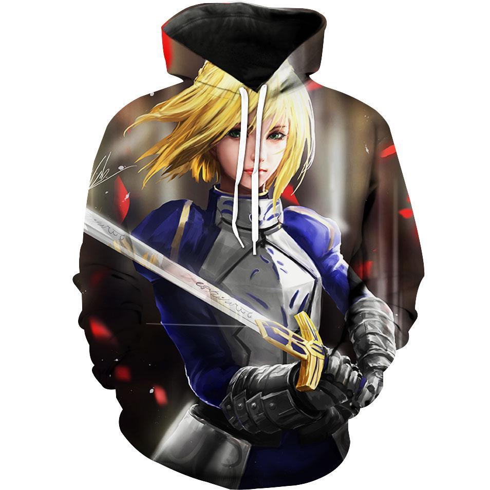 Fate Stay Night Beautiful Saber Fate Zero Hoodie 3D