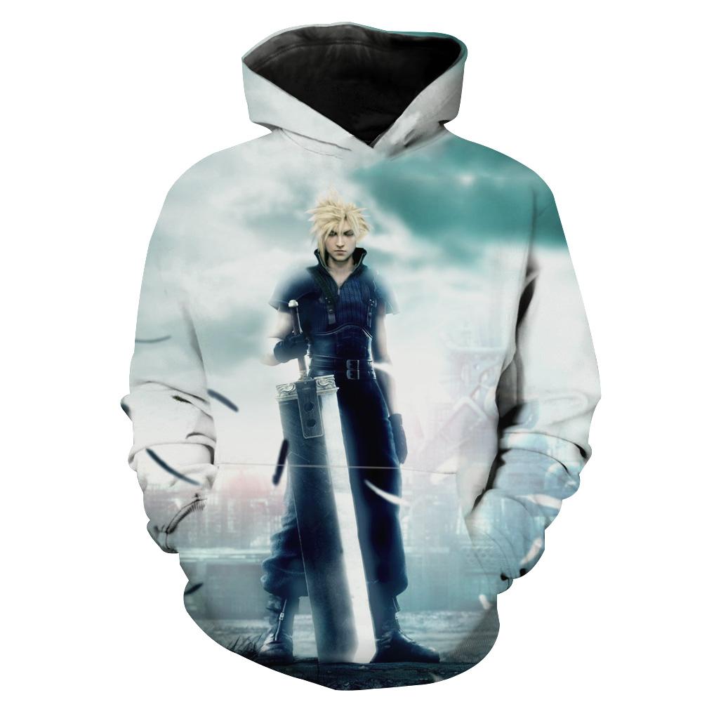 Final Fantasy Cloud Final Fantasy Gaming Hoodie 3D