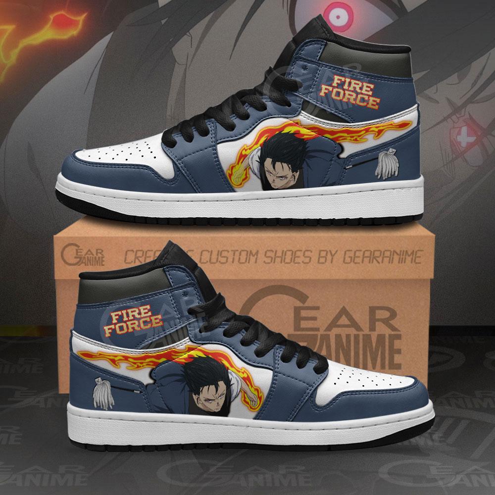 Fire Force Benimaru Shinmon Sneakers Custom Anime Air Jordan Shoes