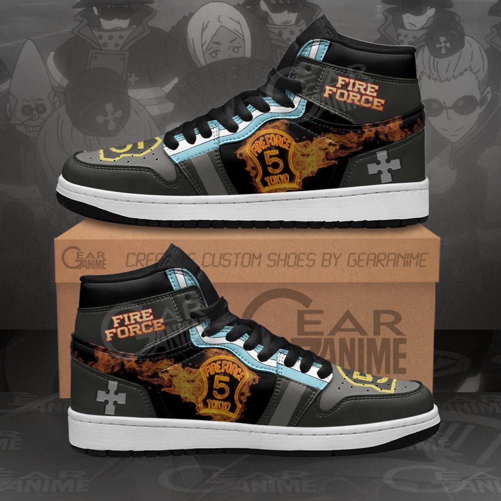 Fire Force Company Sneakers Custom Anime Air Jordan Shoes