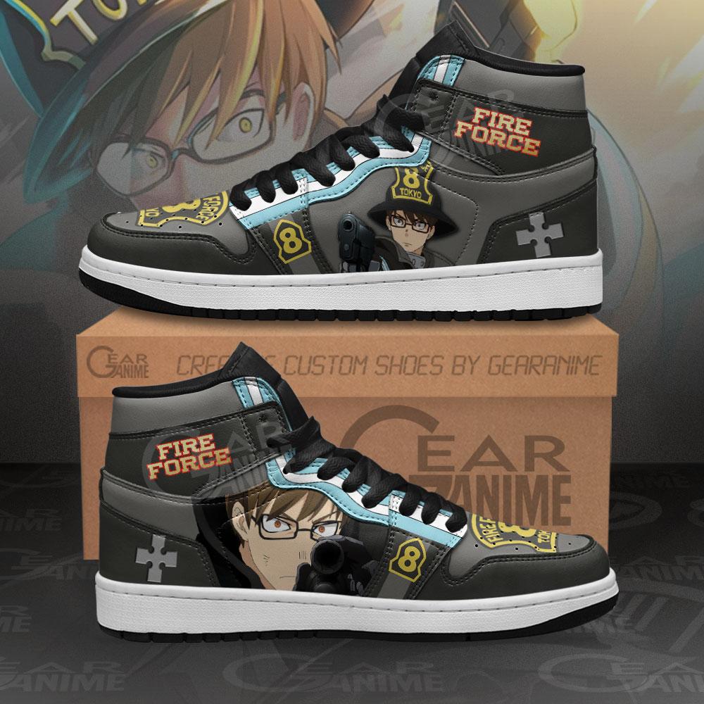 Fire Force Takehisa Hinawa Sneakers Custom Anime Air Jordan Shoes