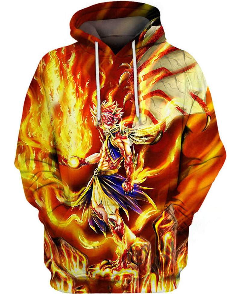 Fire God Dragon Hoodie 3D