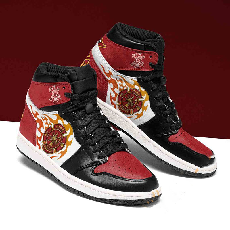 Fire Rescue Custom Air Jordan Shoes