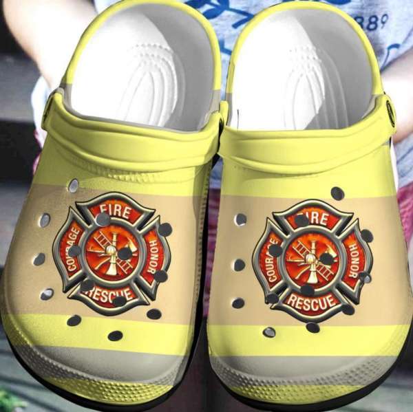 Firefighter Crocs Clog Shoes