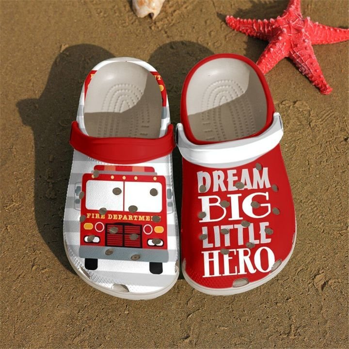 Firefighter Dream Big Crocs Clog Shoes
