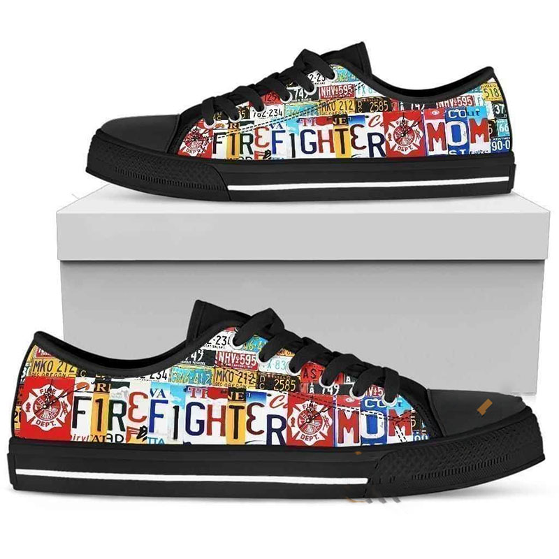 Firefighter Mom Low Top Shoes