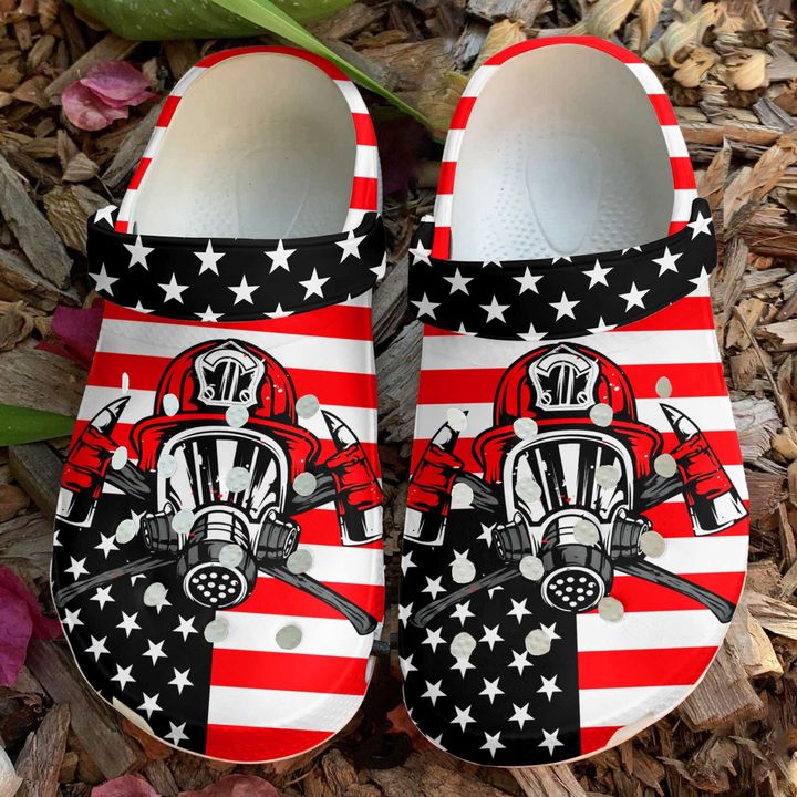 Firefighter Pride Crocs Clog Shoes
