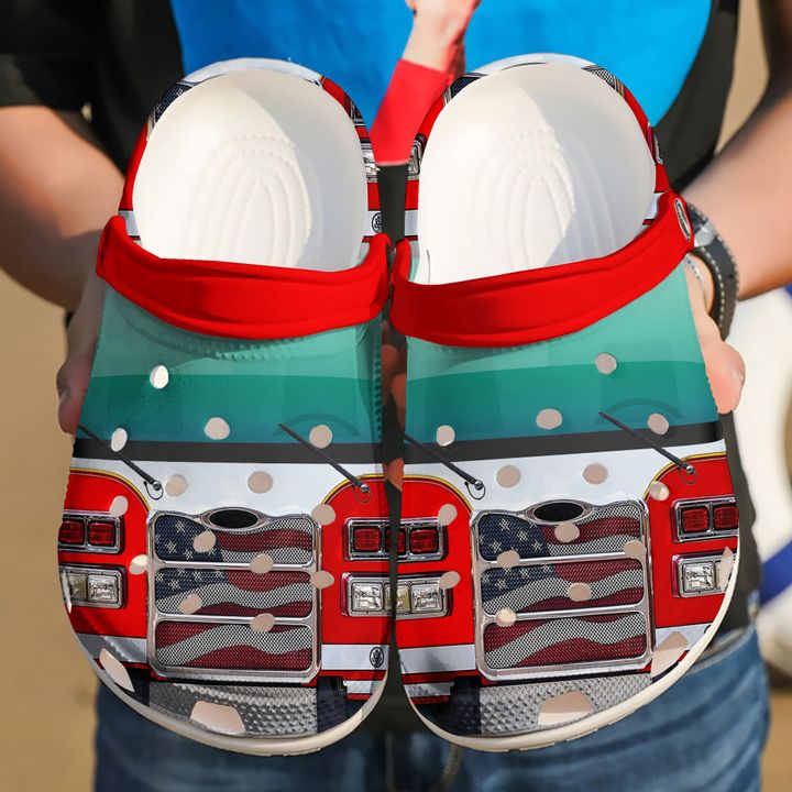 Firefighter Truck Crocs Clog Shoes