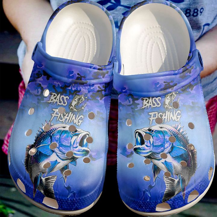 Fishing Bass Crocs Clog Shoes