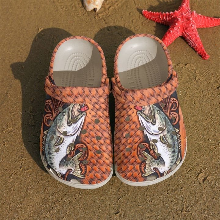 Fishing Bass Crocs Clog Shoes