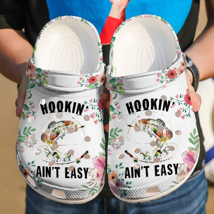 Fishing Hooking Ain’t Easy Crocs Clog Shoes