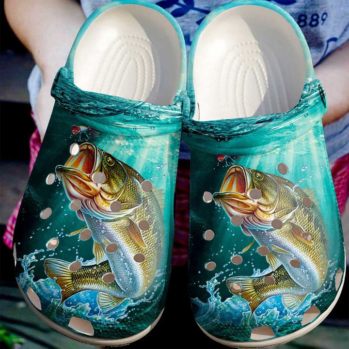 Fishing Love Crocs Clog Shoes