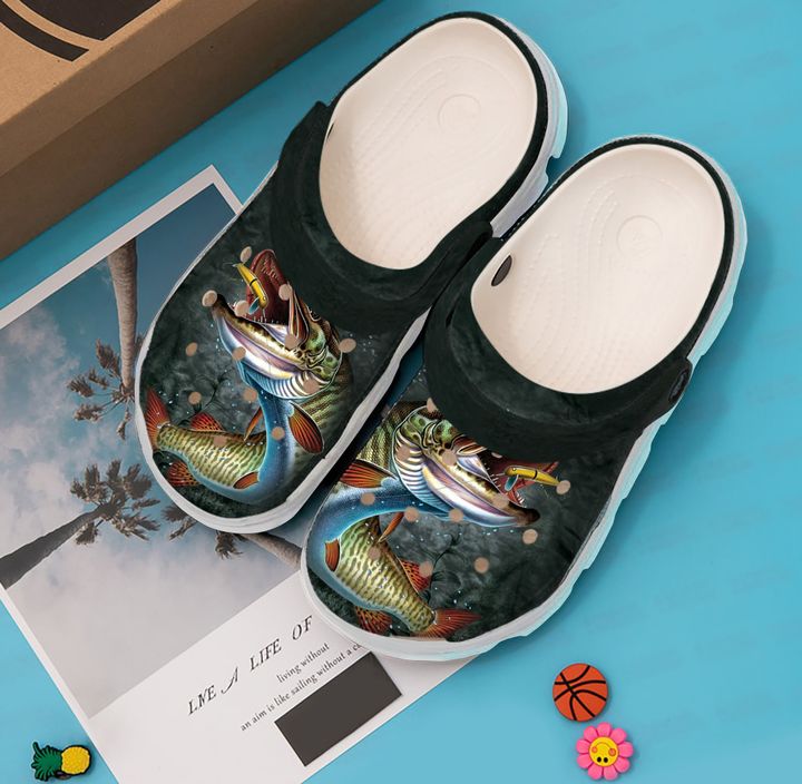 Fishing Love Crocs Clog Shoes