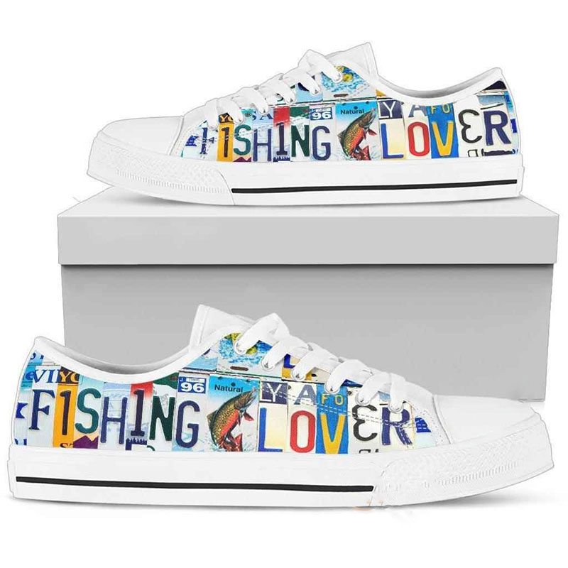 Fishing Lover Low Top Shoes
