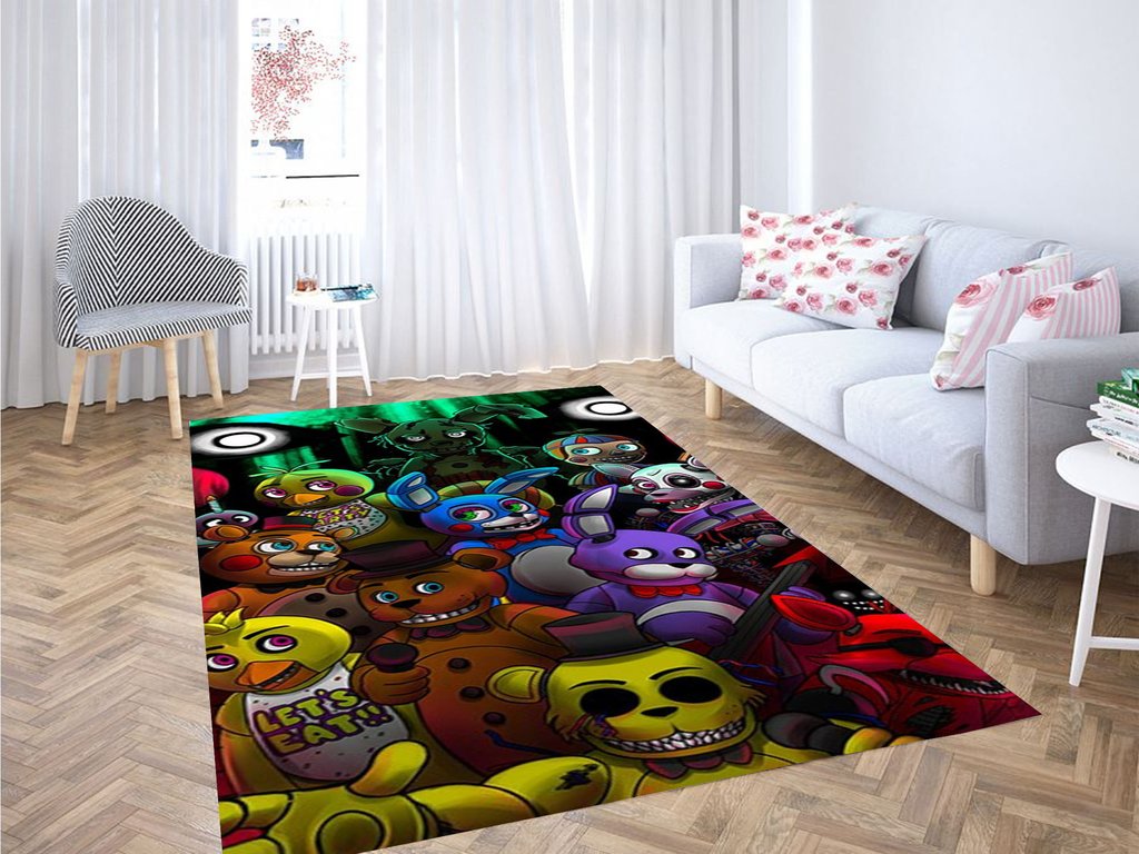 Five Nights At Freddy’s Show Living Room Modern Carpet Rug