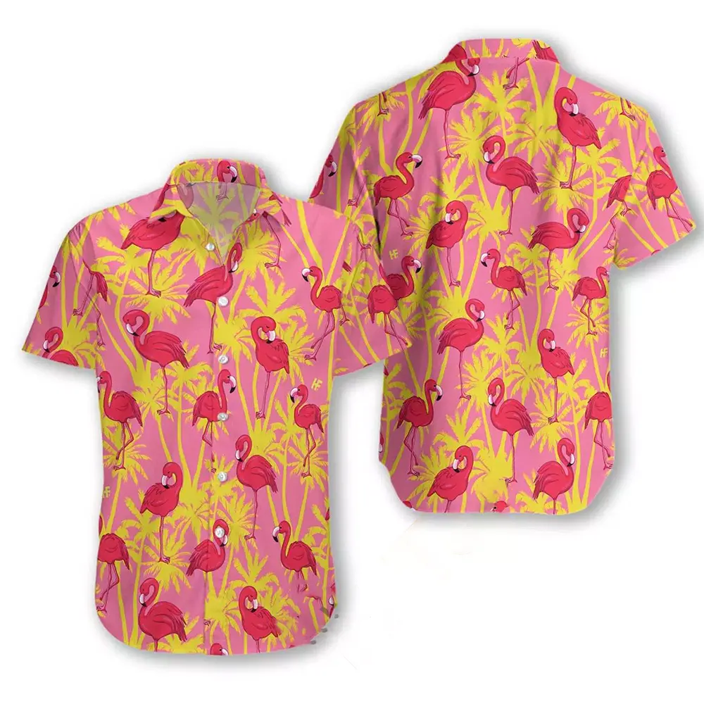 Flamingo 02 Hawaiian shirts