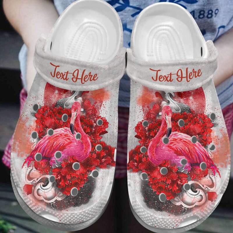 Flamingo Personalized Graceful Crocs Clog Shoes