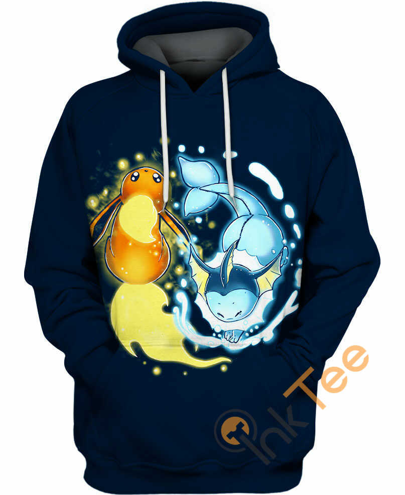 Flareon And Vaporeon Hoodie 3D