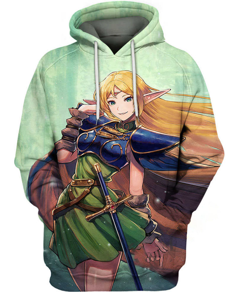 Floral Armor Hoodie 3D