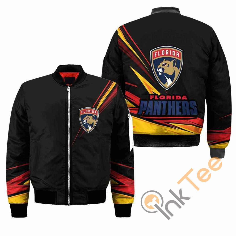 Florida Panthers NHL Black Apparel Best Christmas Gift For Fans Bomber Jacket