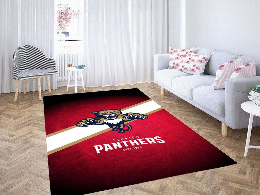 Florida Panthers (nhl) Living Room Modern Carpet Rug