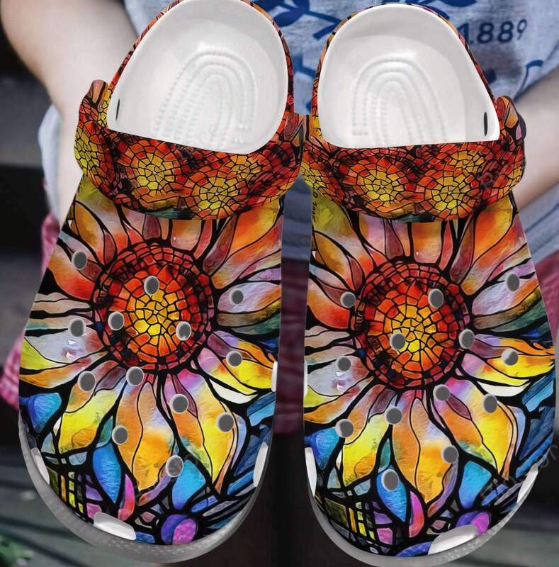 Flower Crocs Clog Shoes