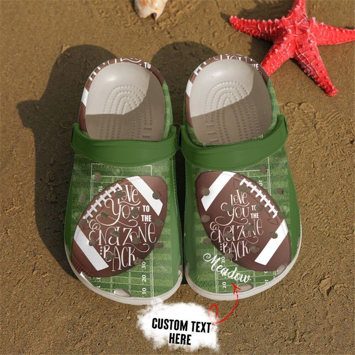 Football Love You To The End Zone Crocs Clog Shoes
