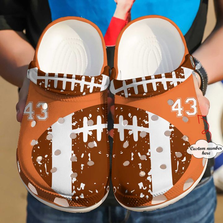 Football Personalized Ball V2 Crocs Clog Shoes