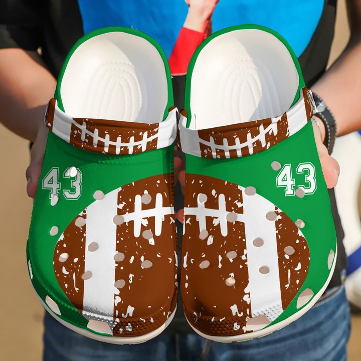 Football Personalized Football Ball I Crocs Clog Shoes
