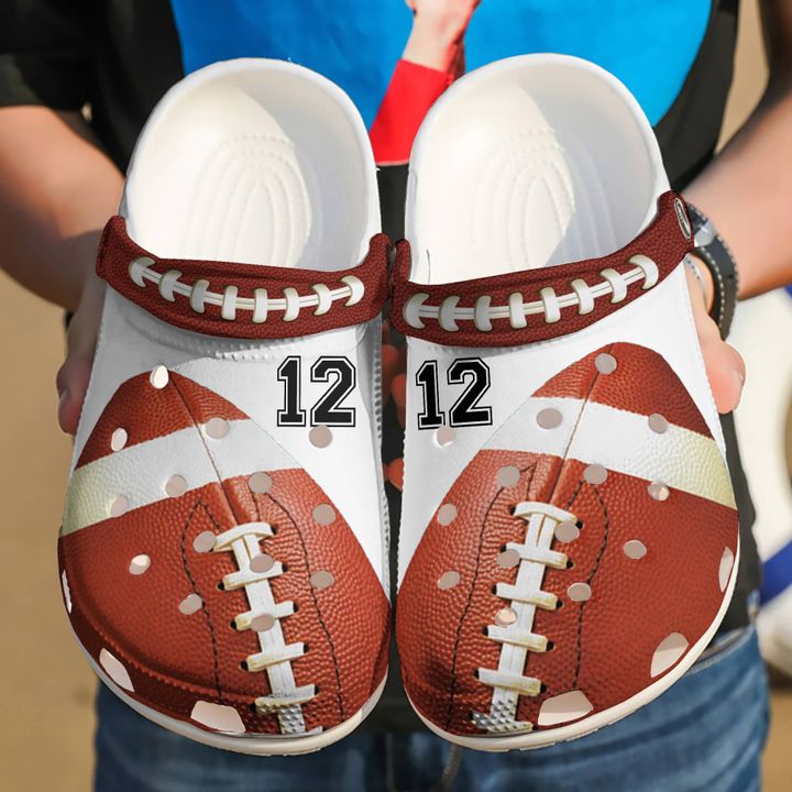 Football Personalized Player Crocs Clog Shoes