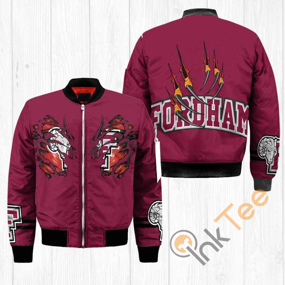 Fordham Rams NCAA Claws Apparel Best Christmas Gift For Fans Bomber Jacket